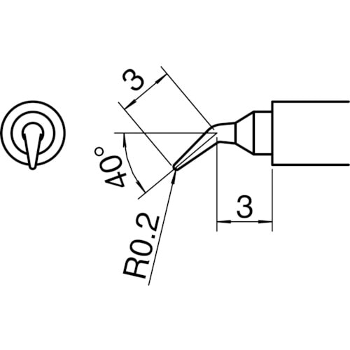 白光　こて先／Ｊ型＿