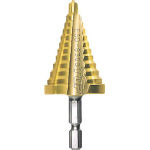 ＴＯＰ　電動ドリル用ステップドリル　１０段　４～２２ｍｍ　ゴールドタイプ＿