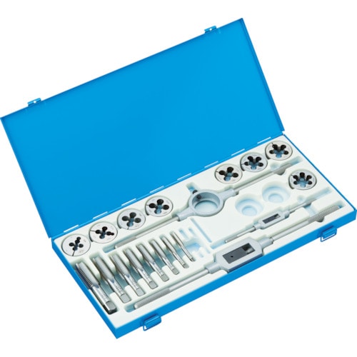 ＴＲＵＳＣＯ　タップダイスセット　ＳＫＳ　１０ｍｍ～２４ｍｍ　並目＿