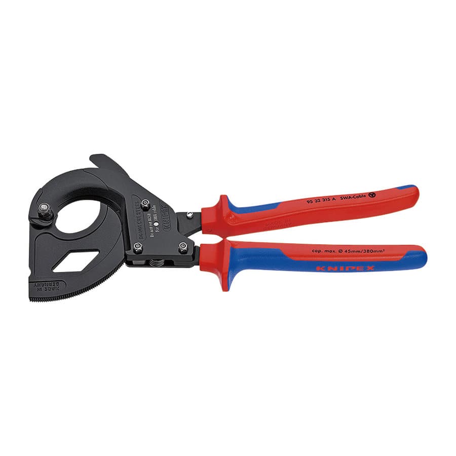 ＫＮＩＰＥＸ　ＳＷＡ（亜鉛めっき鋼線）用　ラチェットケーブルカッター　３１５ｍｍ　９５３２－３１５Ａ