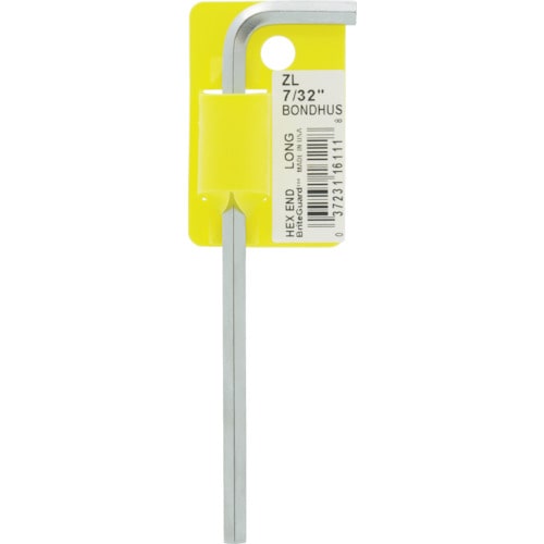 ボンダス　ロング六角レンチめっき７／３２インチ＿