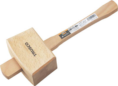 ＴＲＵＳＣＯ　木ハンマー　角頭　６０Ｘ７２ＸＬ１２０＿