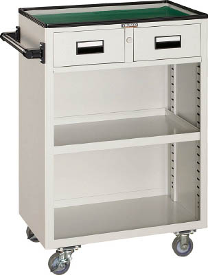 ＴＲＵＳＣＯ　ツールワゴン　６００Ｘ４００ＸＨ８８０　引出・幕板付　Ｗ＿