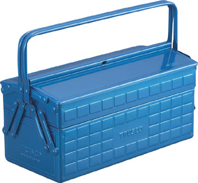 ＴＲＵＳＣＯ　２段工具箱　３５０Ｘ１６０Ｘ２６０　ブルー＿