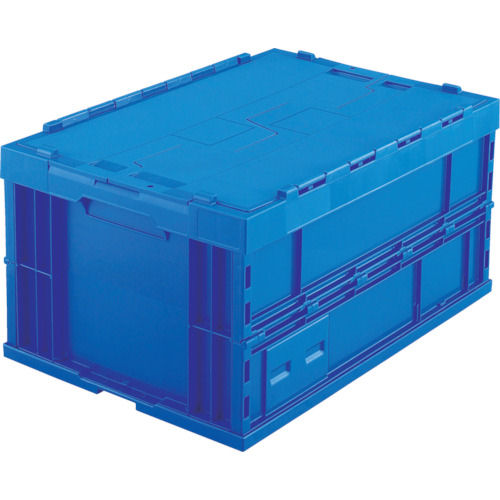 ＴＲＵＳＣＯ　折りたたみコンテナフタ付　７５Ｌ　ダークブルー＿