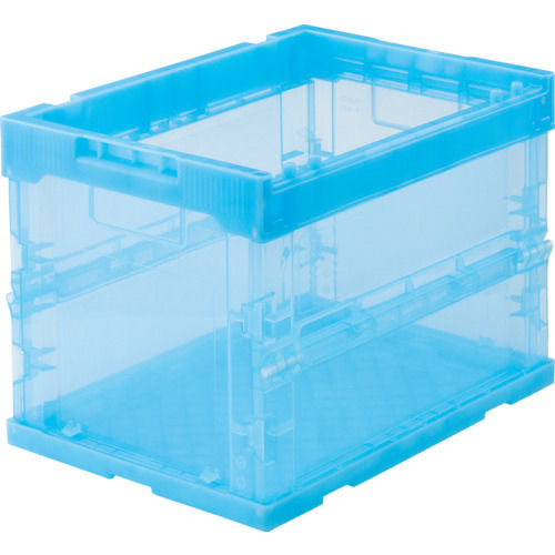 ＴＲＵＳＣＯ　スケルコン折りたたみコンテナ　２０Ｌ　青＿
