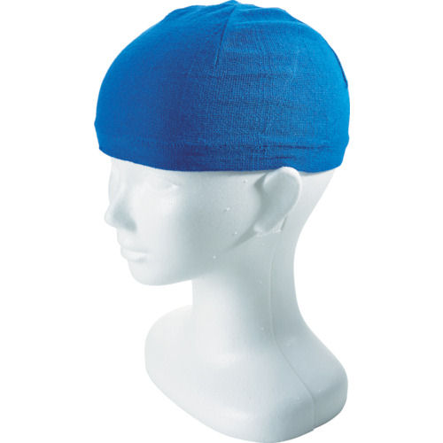 福徳　抗菌防臭ヘルニットキャップ　ブルー＿