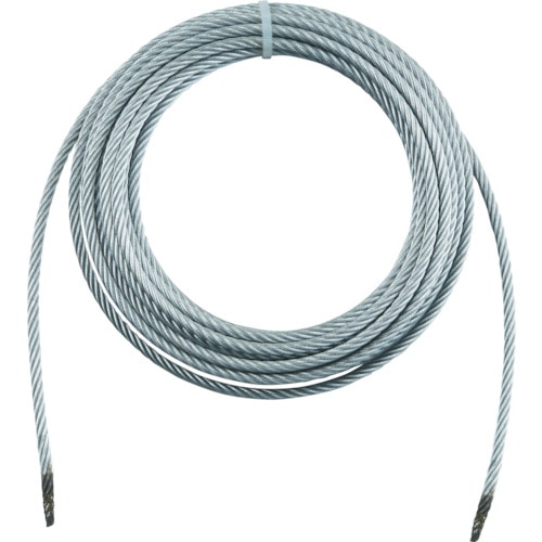 ＴＲＵＳＣＯ　手動ウインチ用ワイヤー　径８×３０ｍ用（切りっ放し）＿