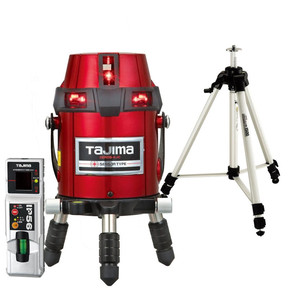 タジマ（ＴＪＭデザイン）　レーザー墨出し器　ゼロセンサーＫＪＣ　受光器・三脚セット　　　　ＺＥＲＯＳ－ＫＪＣＳＥＴ＿