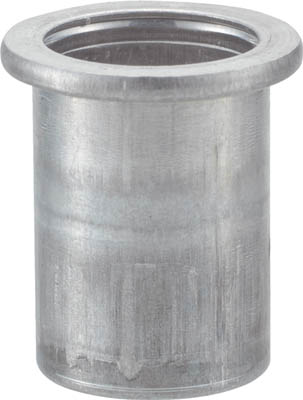 ＴＲＵＳＣＯ　クリンプナット平頭アルミ　板厚２．５　Ｍ４Ｘ０．７　（３４個入）＿