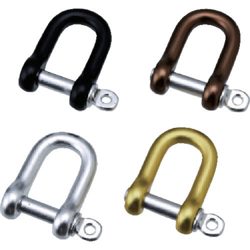 水本　アルミシャックル（ブラック）　呼び６ｍｍ＿