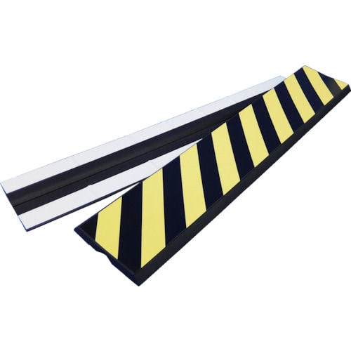 緑十字　コーナークッション　黄／黒（トラ）　２００×１０００×２５ｍｍ　無反射＿