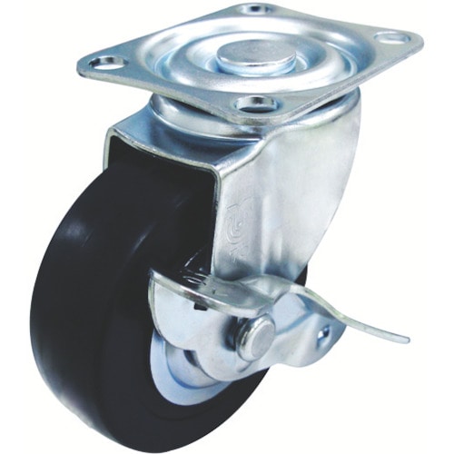 ＴＲＵＳＣＯ　ＴＹＳシリーズ　自在　ＳＰ付　ゴム車７５ｍｍ＿