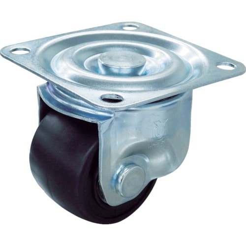 ユーエイ　プレート式キャスター自在車５０径強化ナイロン車輪＿