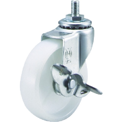 ユーエイ　ねじ込みキャスターＳ付自在車　５０径ナイロン車輪＿