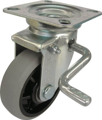 ＴＲＵＳＣＯ　ナイロンホイールウレタンキャスター　自在ストッパー付　Φ１００＿