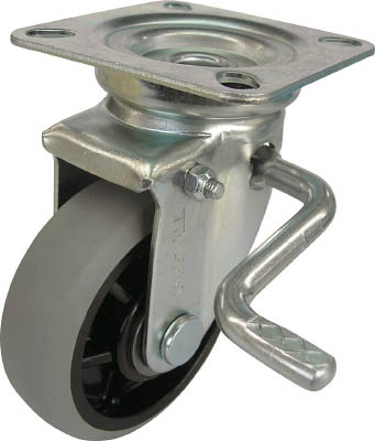 ＴＲＵＳＣＯ　ナイロンホイールウレタンキャスター　自在ストッパー付　Φ１３０＿