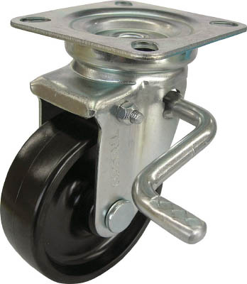 ＴＲＵＳＣＯ　耐熱性フェノールキャスター　自在ダブルストッパー付　Φ１３０＿