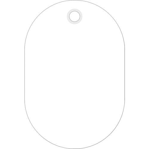 緑十字　小判札（無地札）　白　４５×３０ｍｍ　スチロール樹脂＿