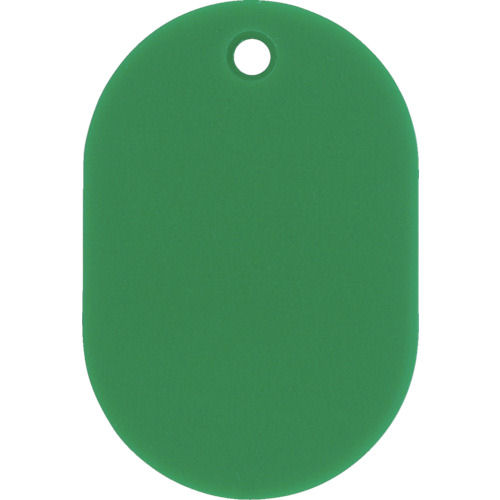 緑十字　小判札（無地札）　緑　４５×３０ｍｍ　スチロール樹脂＿