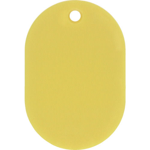 緑十字　小判札（無地札）　黄　４５×３０ｍｍ　スチロール樹脂＿