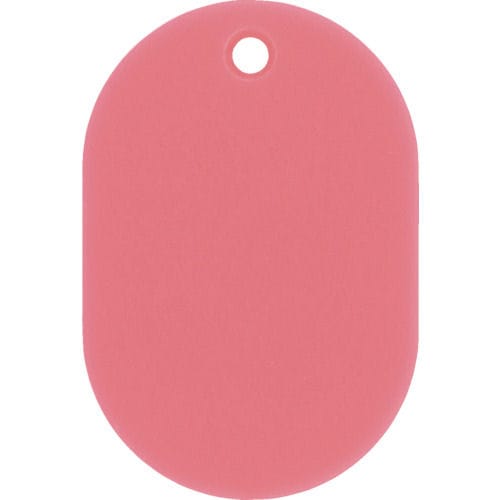緑十字　小判札（無地札）　ピンク　４５×３０ｍｍ　スチロール樹脂＿