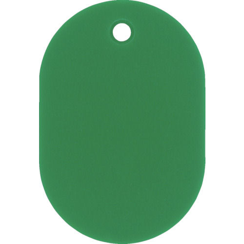 緑十字　小判札（無地札）　緑　６０×４０ｍｍ　スチロール樹脂＿