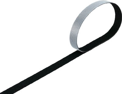 ＴＲＵＳＣＯ　マジックバンド結束テープ　両面　幅２０ｍｍＸ長さ３０ｍ　黒＿