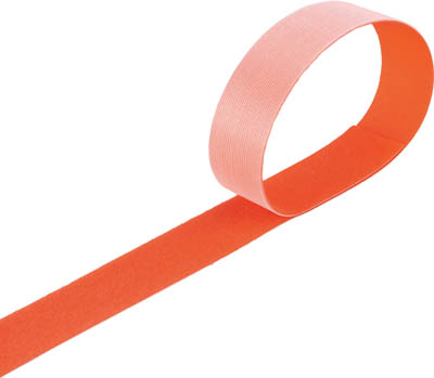 ＴＲＵＳＣＯ　マジックバンド結束テープ　両面　幅４０ｍｍＸ長さ３０ｍ　オレンジ＿