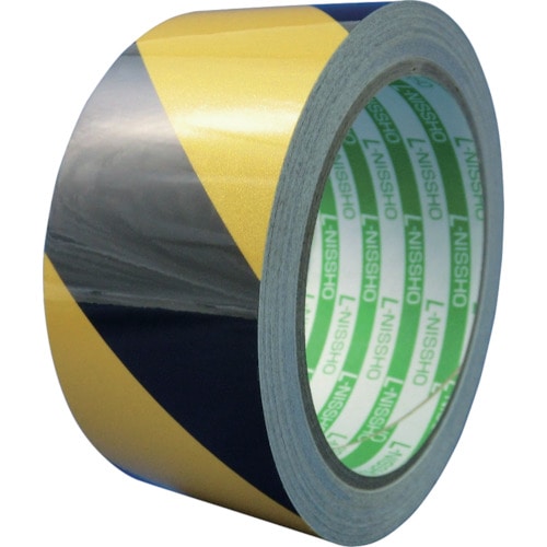 日東エルマテ　再帰反射テープ　１５０ｍｍＸ１０ｍ　イエロー／ブラック＿