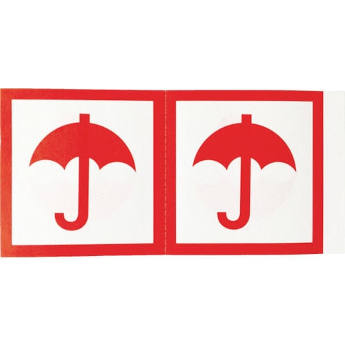 ＴＲＵＳＣＯ　荷札　「ぬれもの注意」マーク４枚１組　１０組入　１１５Ｘ５８＿