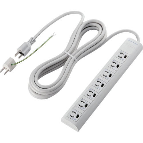 エレコム　ＥＵ　ＲｏＨＳ指令準拠マグネット雷抜け止めタップ　３Ｐ　７個口　５ｍ＿