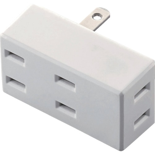 エレコム　フロントタップ　３個口　ホワイト＿