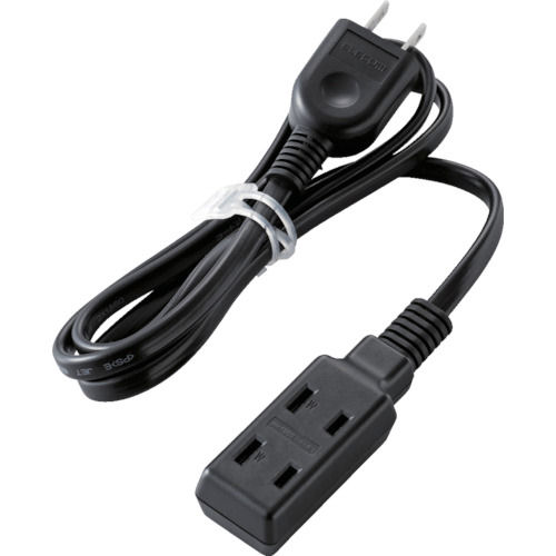 エレコム　超小型モバイルタップ　３個口　１ｍ　ブラック＿