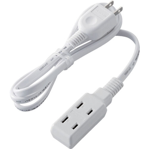 エレコム　超小型モバイルタップ　３個口　１ｍ　ホワイト＿