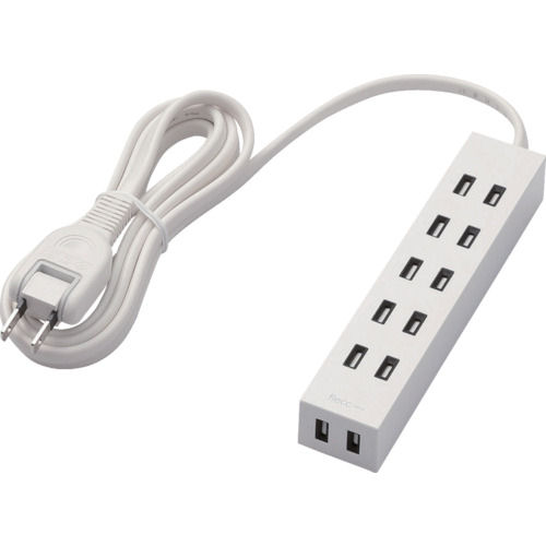 エレコム　シャッタータップ　ｆｌｅｃｃ　ｂａｒｒａ　６個口　２．０ｍ　ホワイト＿