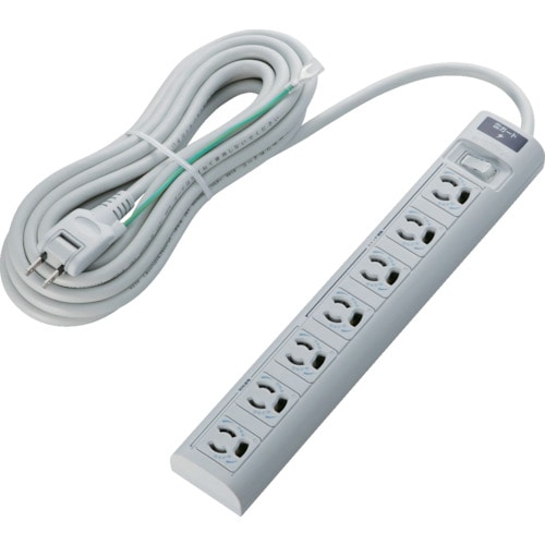 エレコム　ＲｏＨｓ準拠ＯＡタップ　３Ｐ　７個口　雷ガード　５ｍ　グレー＿