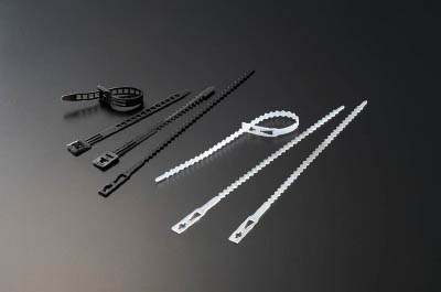 ＴＲＵＳＣＯ　コードストラップ　幅６ｍｍＸ長さ２３０ｍｍ最大結束５０黒１００本＿