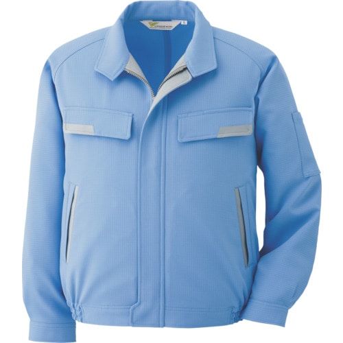 ミドリ安全　静電気帯電防止作業服　男女ペアブルゾン　ブルー　ＬＬ＿