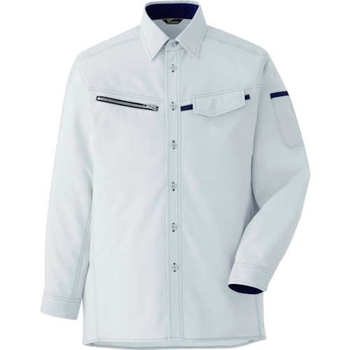 ミドリ安全　ベルデクセル　男女ペア　交織ストレッチシャツ　ＶＥＳ２５３１上　Ｓ＿