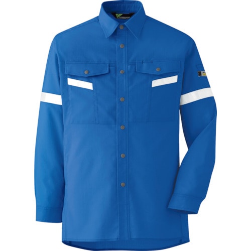 ミドリ安全　ベルデクセル帯電防止　反射材仕様　長袖シャツ　ＶＥＳ２５５３上　Ｓ＿