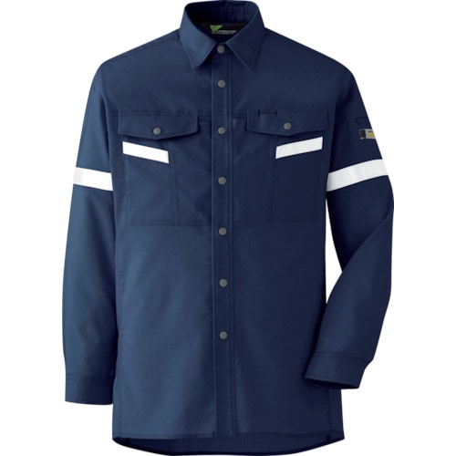 ミドリ安全　ベルデクセル帯電防止　反射材仕様　長袖シャツ　ＶＥＳ２５５７上　４Ｌ＿