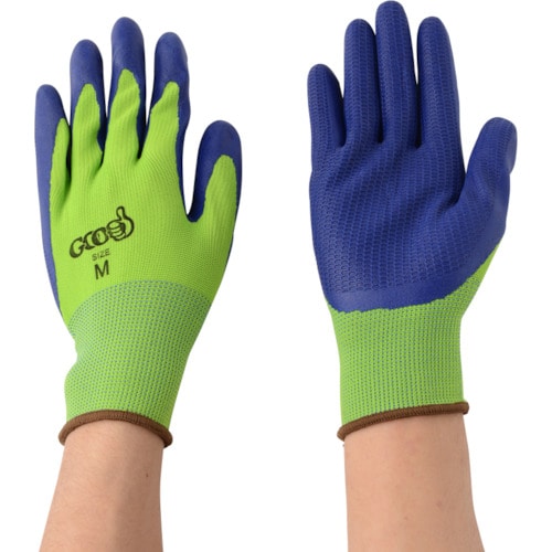 丸五　グッドラバー＃１８００　ライムグリーン／ブルー　Ｌ＿