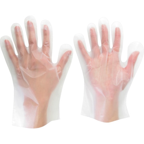 ミドリ安全　ポリエチレン製ディスポ手袋　Ｍサイズ＿