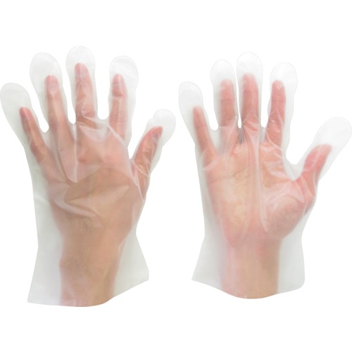 ミドリ安全　ポリエチレンディスポ手袋　ベルテ５７３　１００枚　袋入　ＳＳ＿