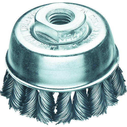 ＬＥＳＳＭＡＮＮ　左右逆ノットカップブラシ　ファイ６５　高張度鋼線　線径０．５＿