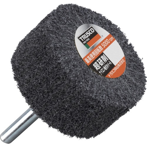 ＴＲＵＳＣＯ　超研削　ナイロン軸付ホイール　８０Ｘ２５Ｘ６　＃２４０　（５個入）＿