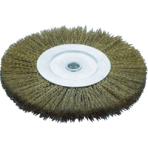 ＴＲＵＳＣＯ　ホイルブラシ　ファイ２００Ｘ１６ｍｍ穴　真鍮めっき鋼線　線径０．３５＿