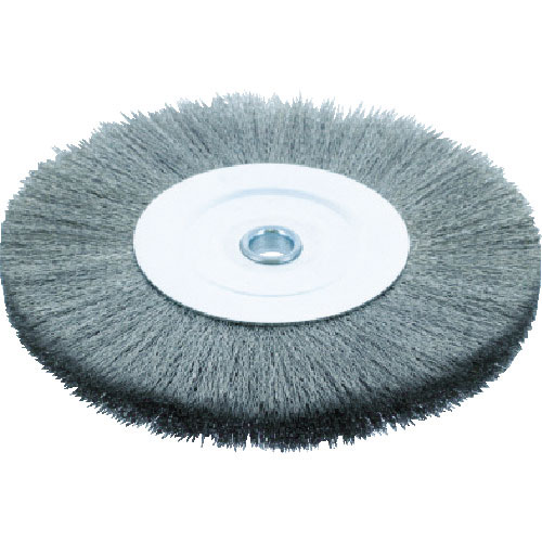 ＴＲＵＳＣＯ　ホイルブラシ　ファイ２５０Ｘ１９ｍｍ穴　ステンレス線　線径０．３＿