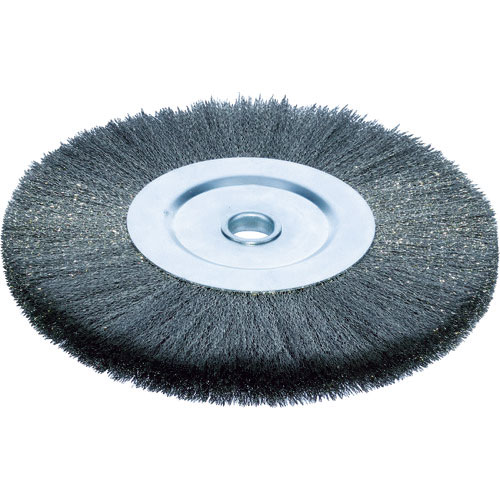 ＴＲＵＳＣＯ　ホイルブラシ　ファイ３００Ｘ２５ｍｍ穴　ステンレス線　線径０．３＿